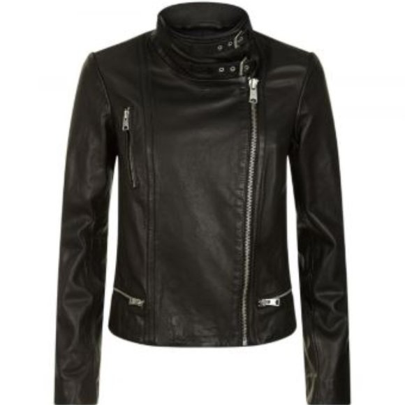 All Saints Jackets & Blazers - All Saints Bales/Belvedere Leather Biker Jacket- Size Us 4 (Uk8)